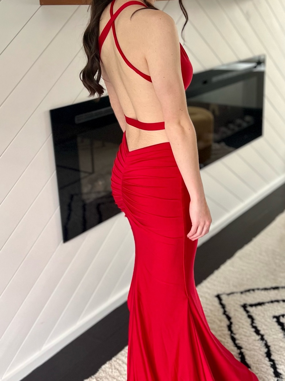 Elegant Red Evening Gown